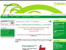 Tablet Screenshot of e-shop.erilens.cz